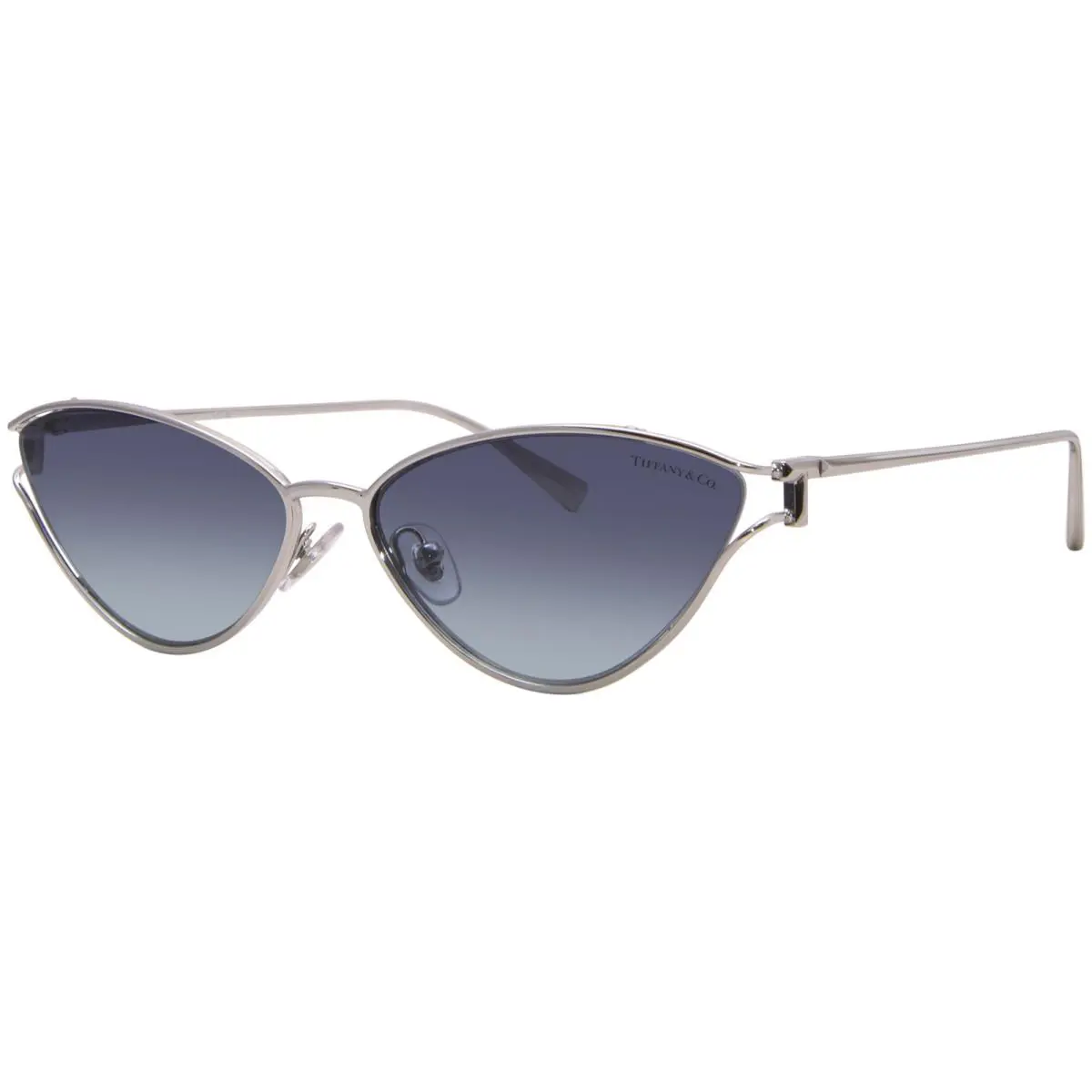 Tiffany Co. TF3095 60019S Sunglasses Women`s Silver/azure Gradient Blue 61mm