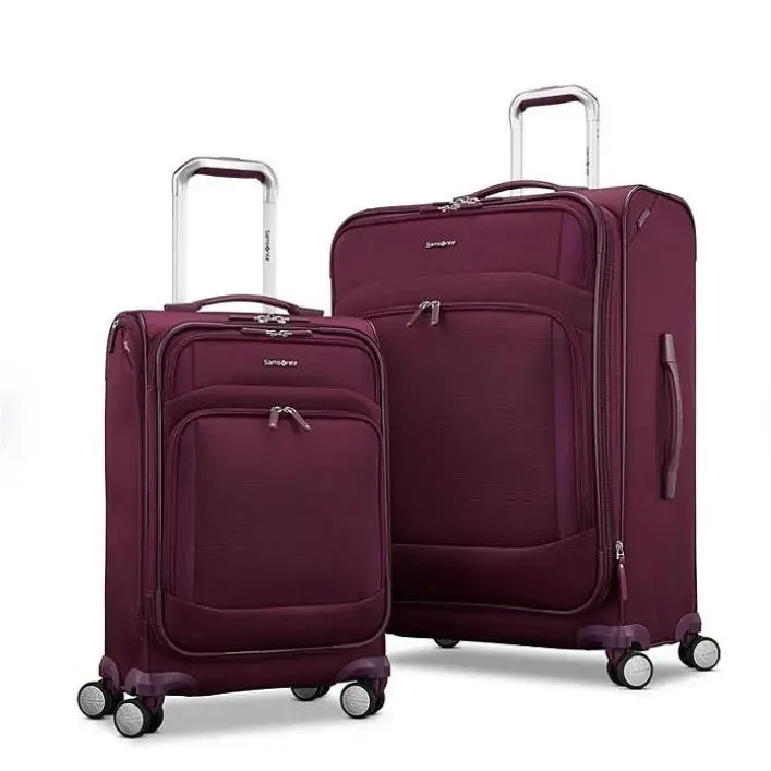 Xpression 2-Piece Softside Spinner Luggage Set Purple by Samsonite