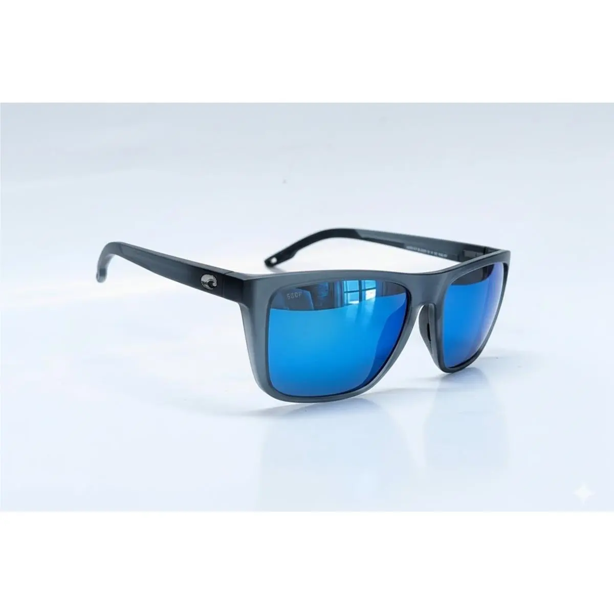 Mainsail XL Sunglasses Matte Gray Smoke Blue 580P Plastic Lens by Costa Del Mar