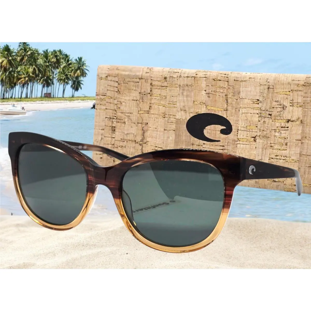 Costa Del Mar Shiny Sunset/gray Bimini Polarized 580G Sunglasses
