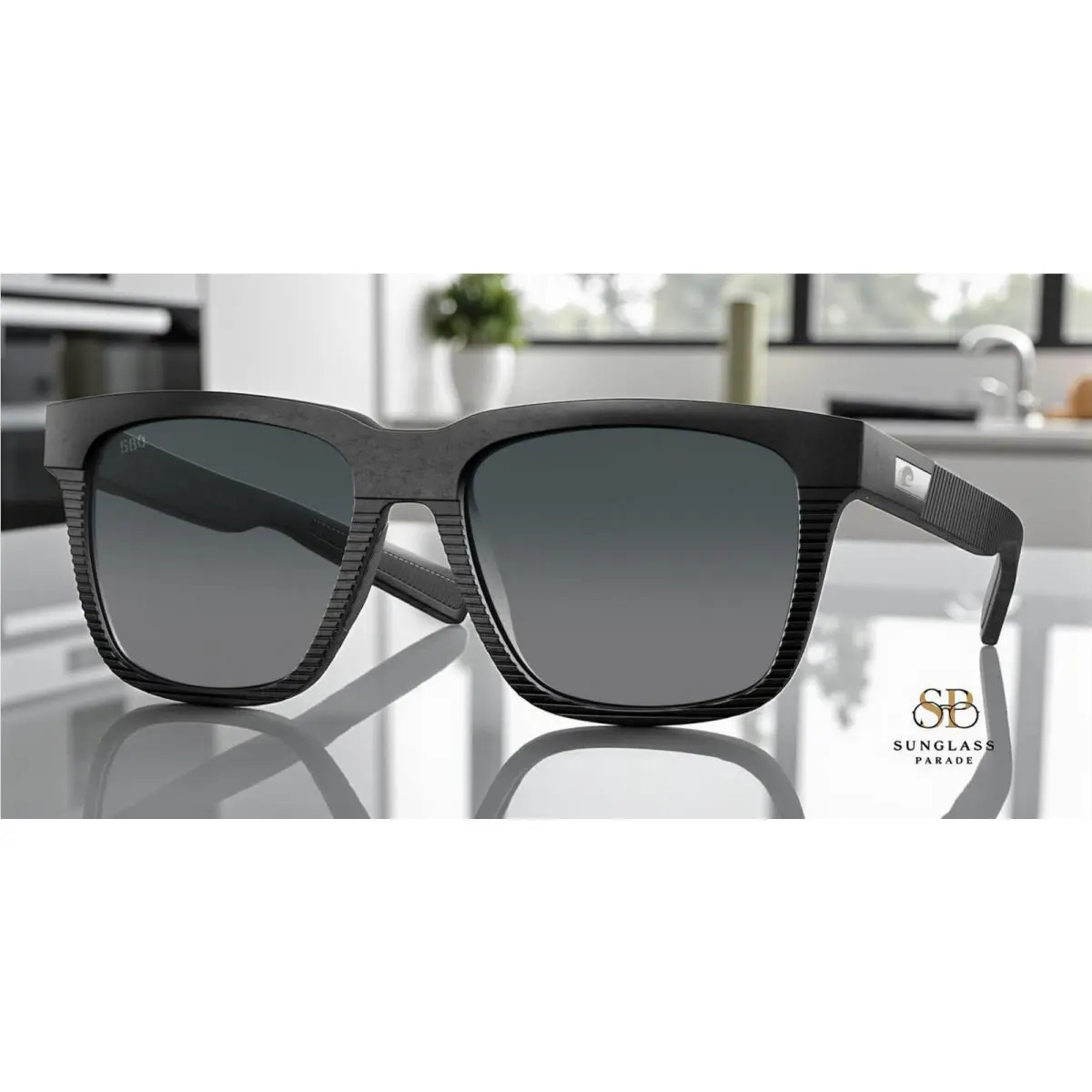 Costa 6S9029 902911 Pescador Net Gray Gradient 580G Polarized 55mm Men Sunglass - Frame: Net Gray, Lens: Gray Gradient 580g
