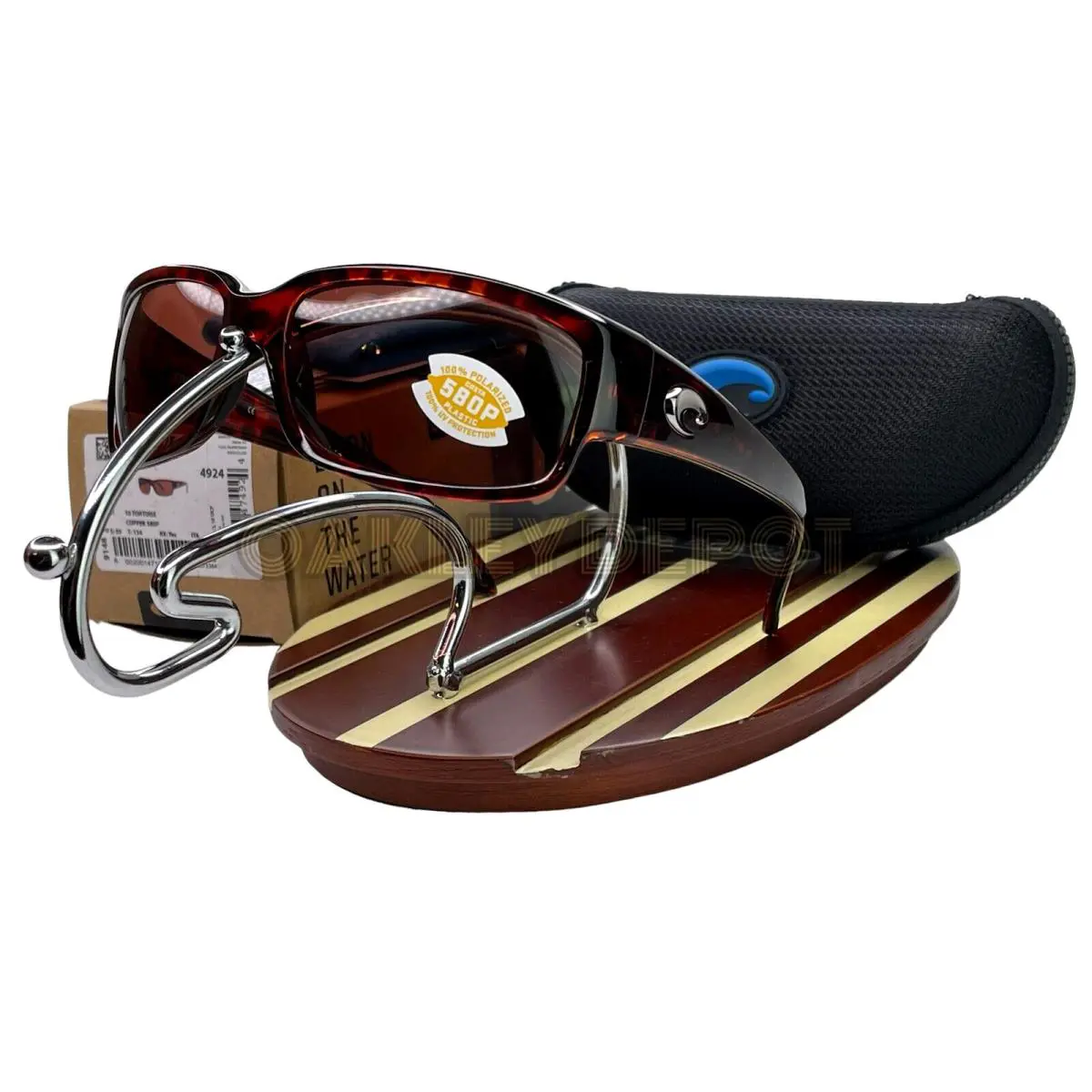 Costa Del Mar Caballito Tortoise Brown/copper 580P Polarized Sunglasses - Frame: TORTOISE BROWN, Lens: COPPER