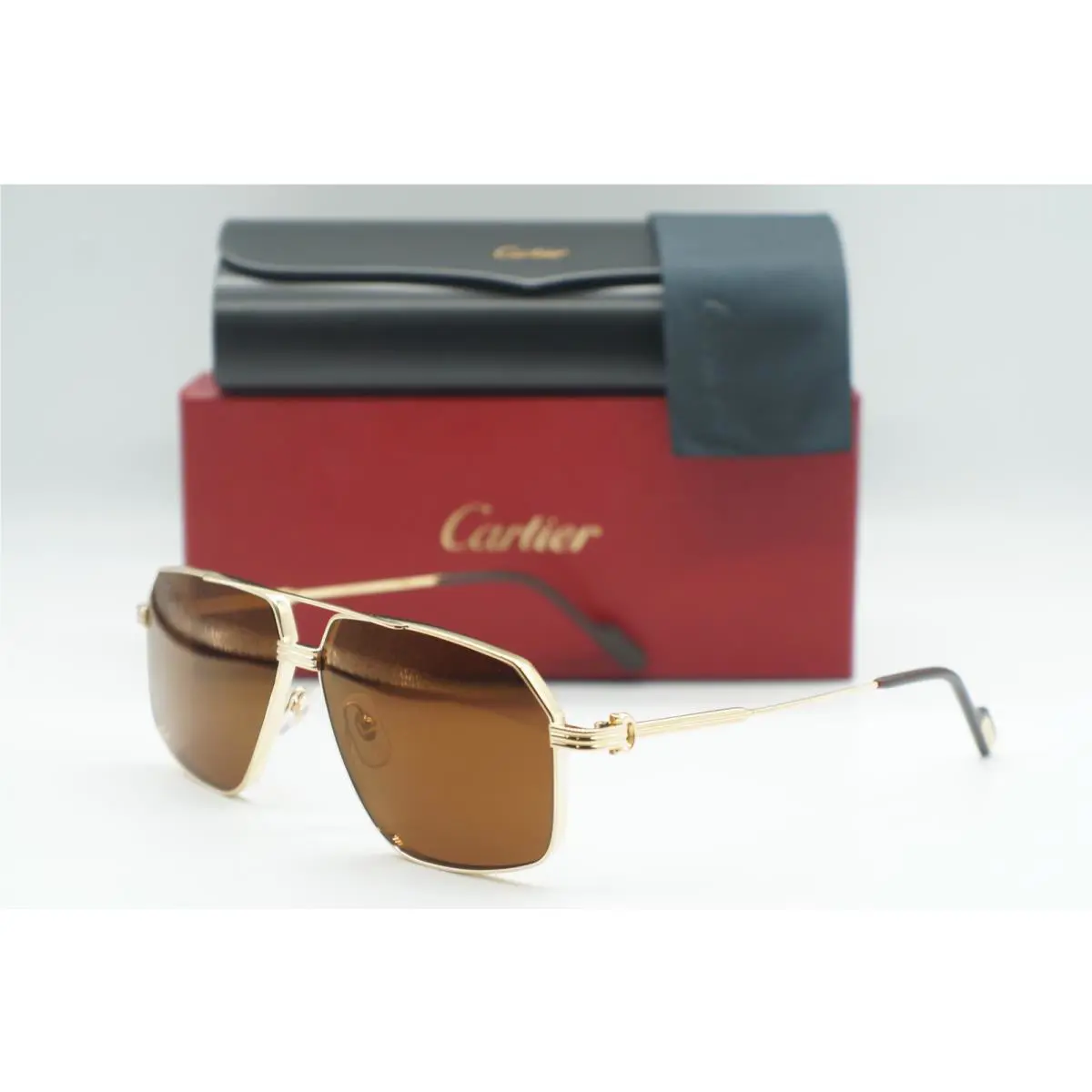 Cartier CT0270S 002 Gold Brown Sunglasses Frame 61-12