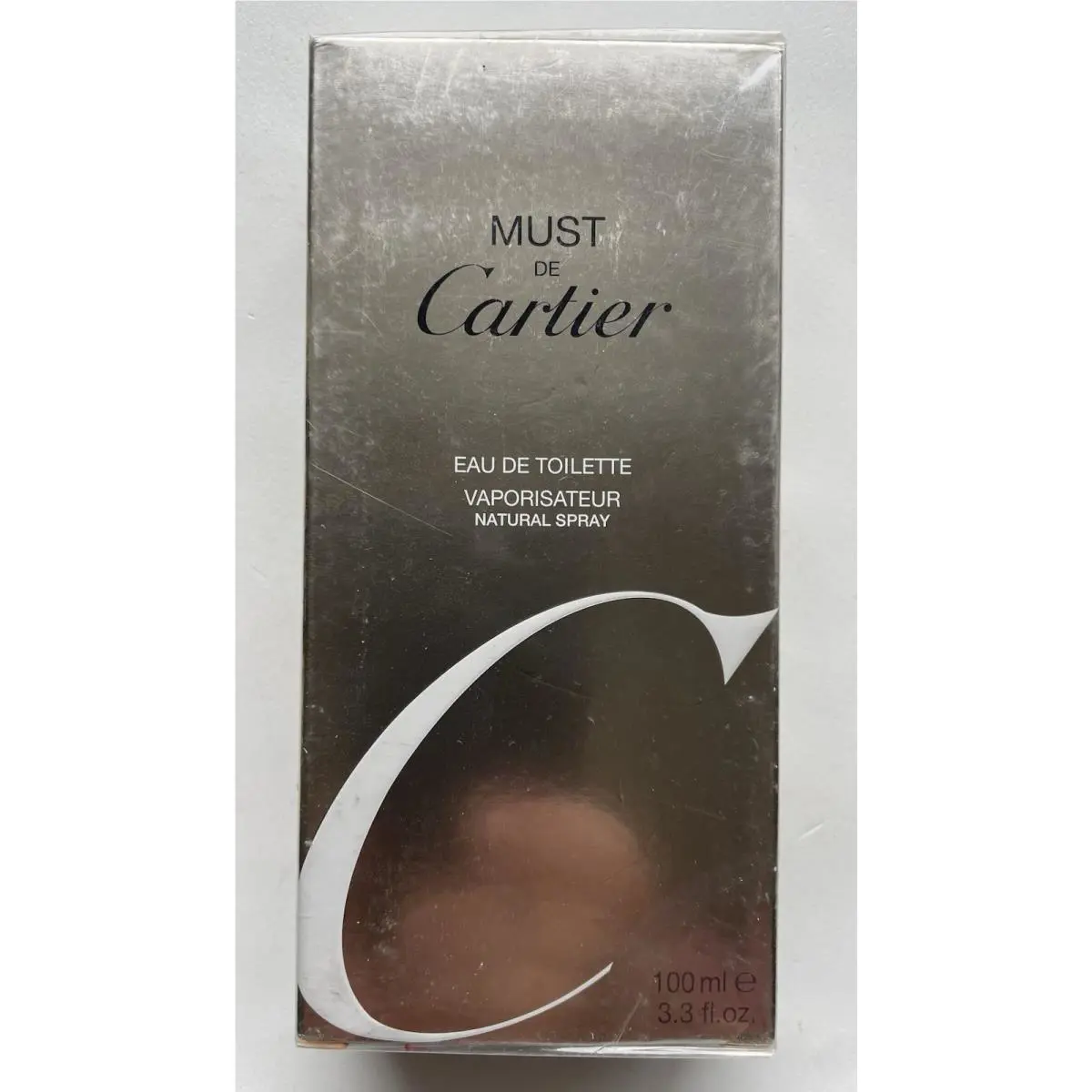 Vintage Cartier Must De Cartier Gold 3.4oz 100 ml Eau de Toilette