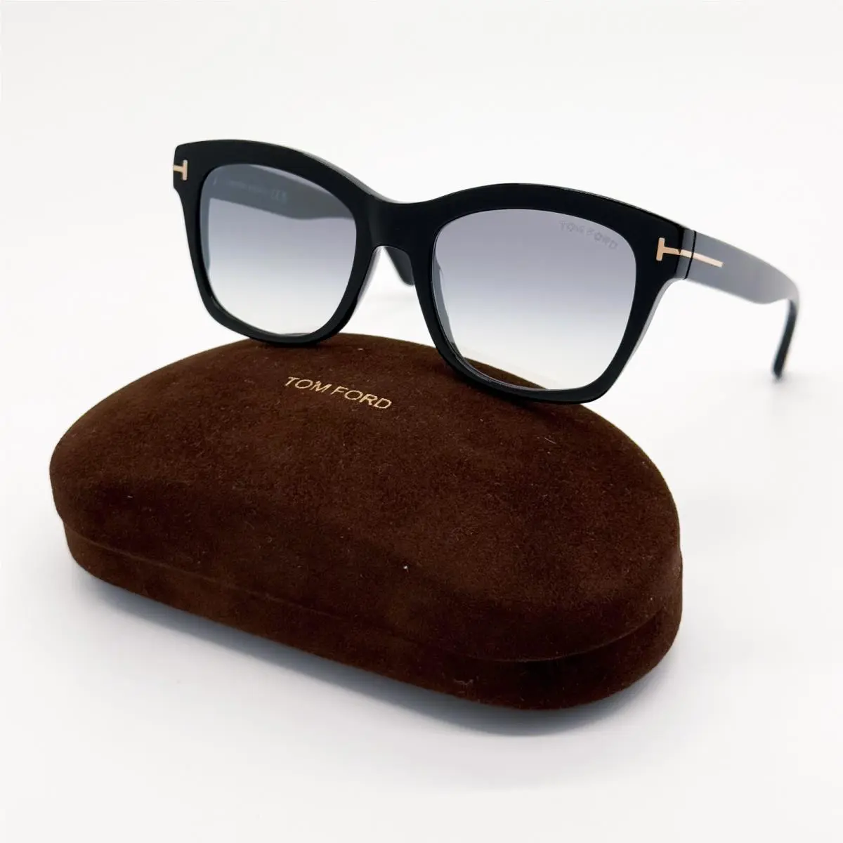 Tom Ford LAUREN-02 TF614 01C Women Tom Ford FT0614/S Black Sunglasses