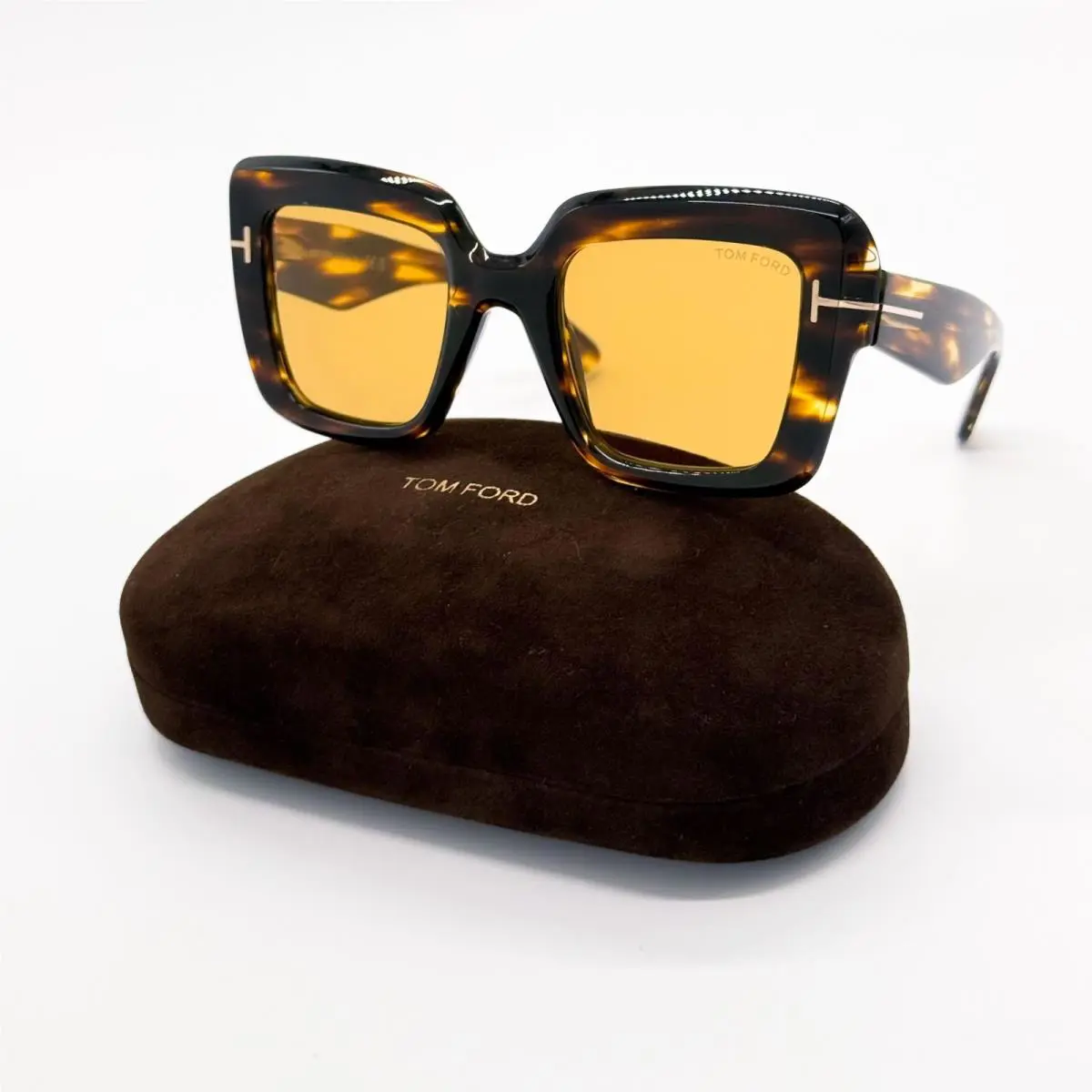 Tom Ford TF1157 52E Sunglasses FT1157/S 52E Women Havana Eyewear
