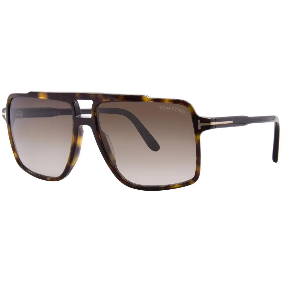 Tom Ford Kemp FT1177 52B Sunglasses Men`s Shiny Dark Yellow/brown Gradient 59mm - Frame: Yellow, Lens: Brown