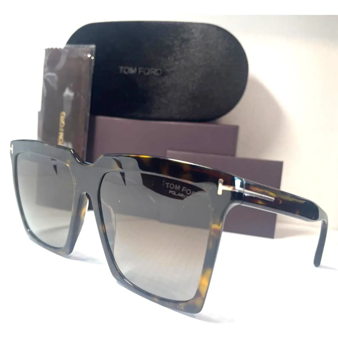Tom Ford SABRINA-02 TF764 52H Havana Gold/brown Polarized Lens Sunglasses 58-16
