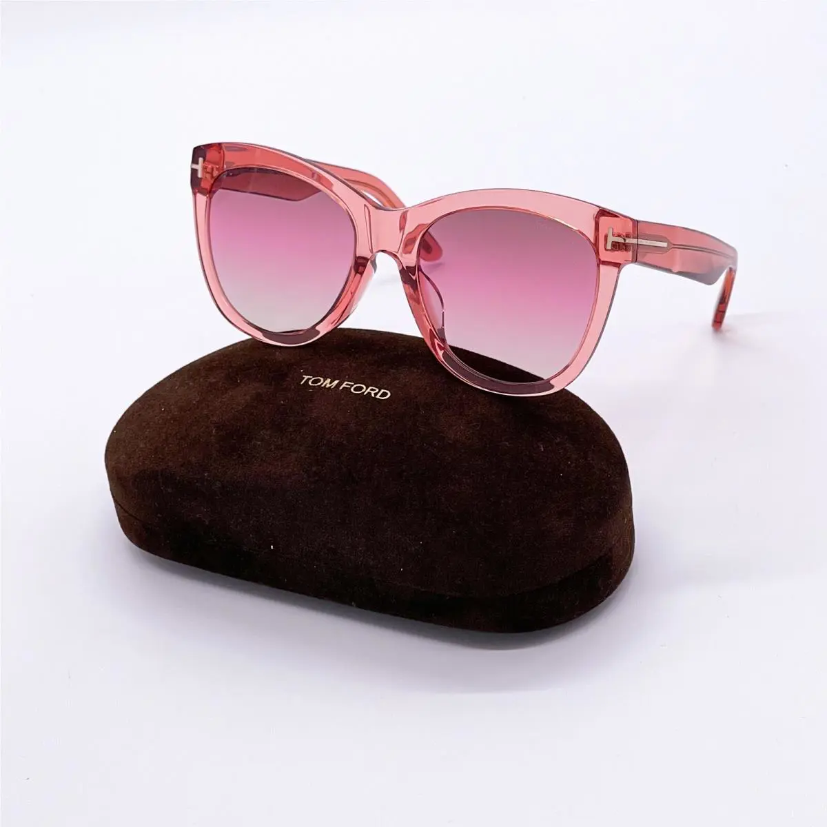 Tom Ford Wallace TF870F 74F Women Pink Sunglsasses Tom Ford FT0870/F/S