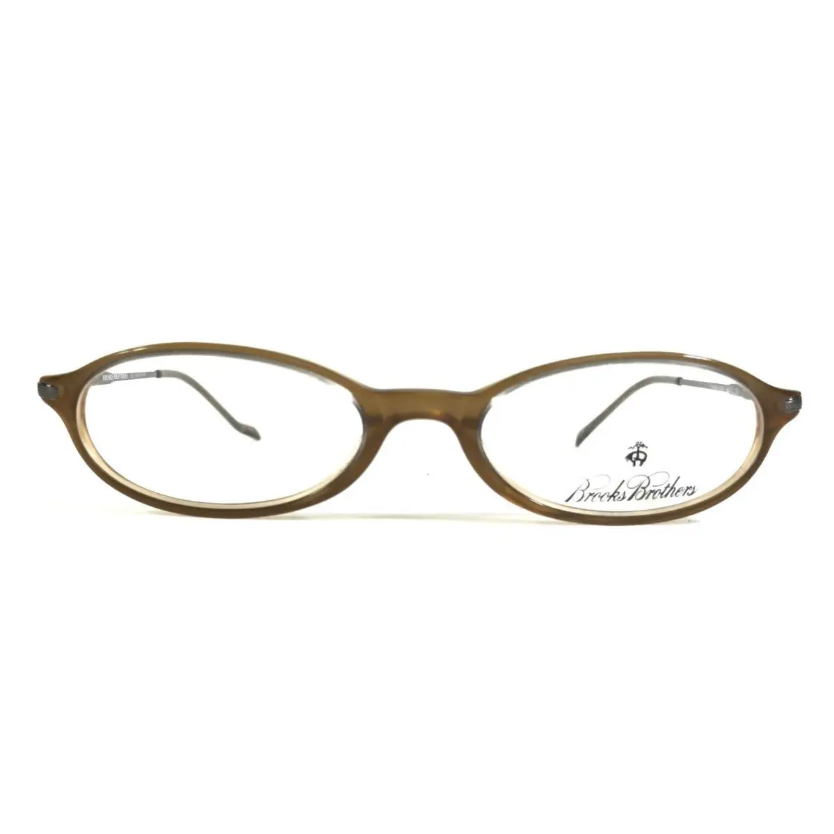 Petite Eyeglasses Frames BB658 5202 Clear Brown Gray 48-17-135 by Brooks Brothers