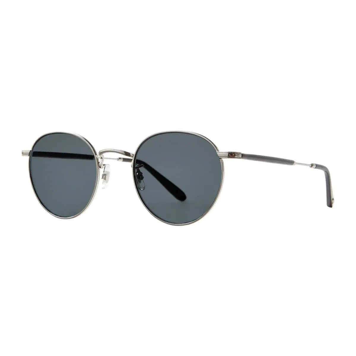 Garrett Leight Wilson M Sun Silver-black/semi-flat Pure Blue Smoke Sunglasses