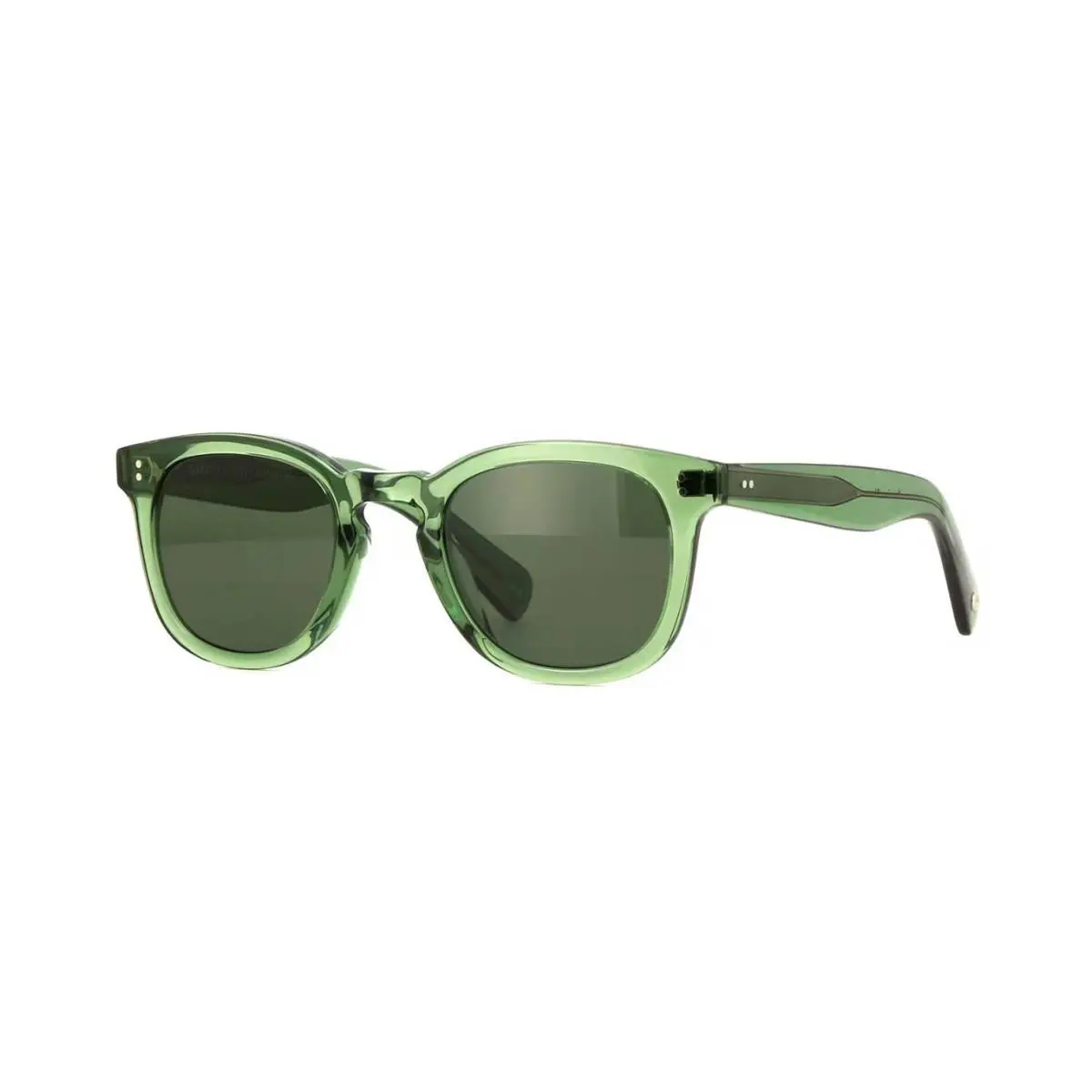 Garrett Leight Kinney II Sun Juniper/semi-flat Pure G15 JUN/SFPG15 Sunglasses - Frame: Juniper, Lens: Semi-Flat Pure G15