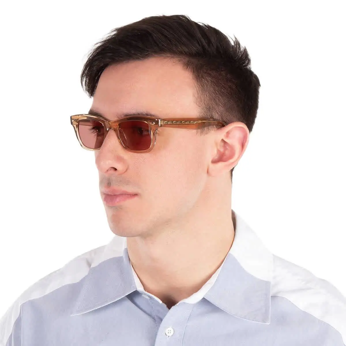 Garrett Leight Grove Sun Bordeaux Rectangular Sunglasses 2143 Bre/bor 48