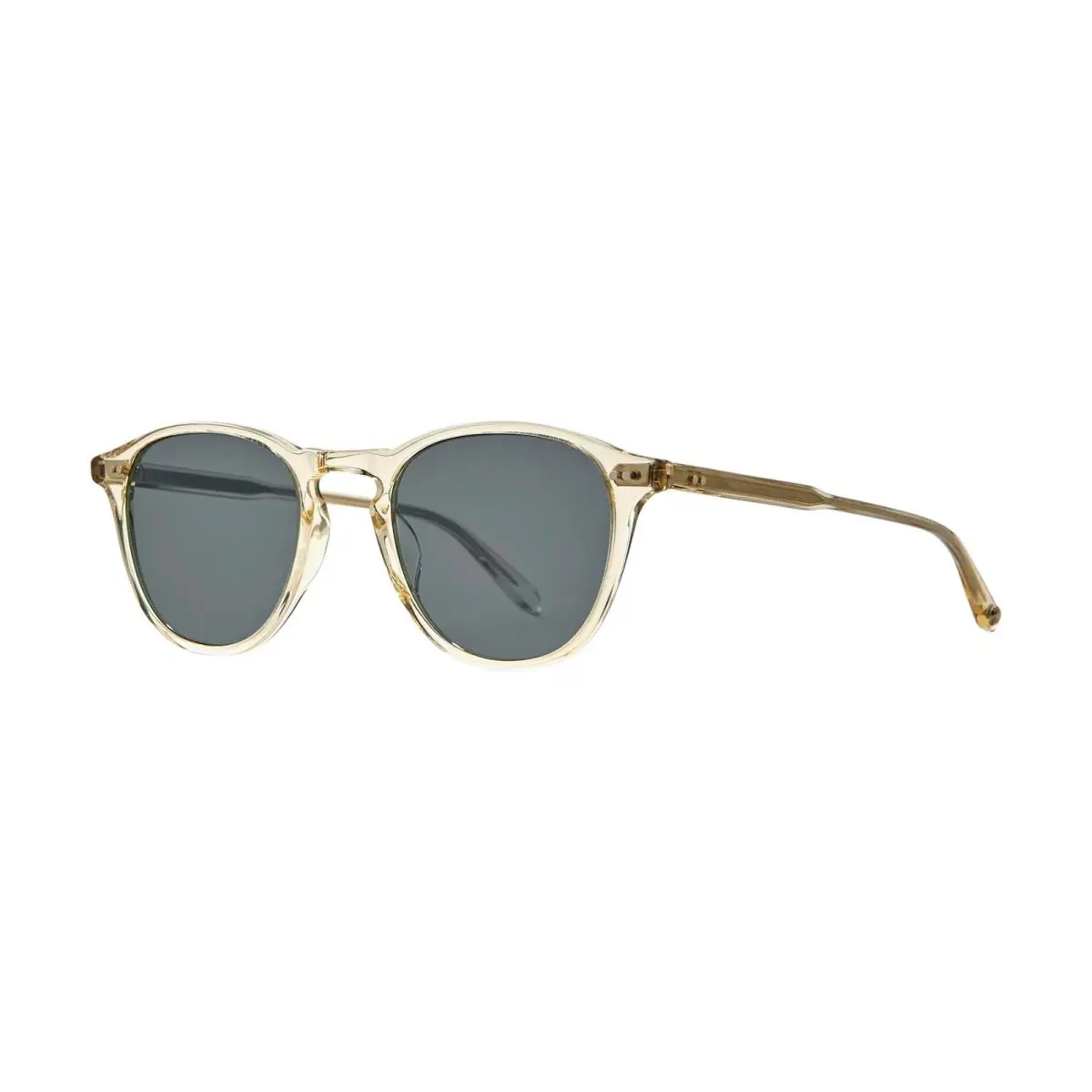 Garrett Leight Hampton Sun Pure Glass/semi-flat Pure Blue Smoke Polar Sunglasses
