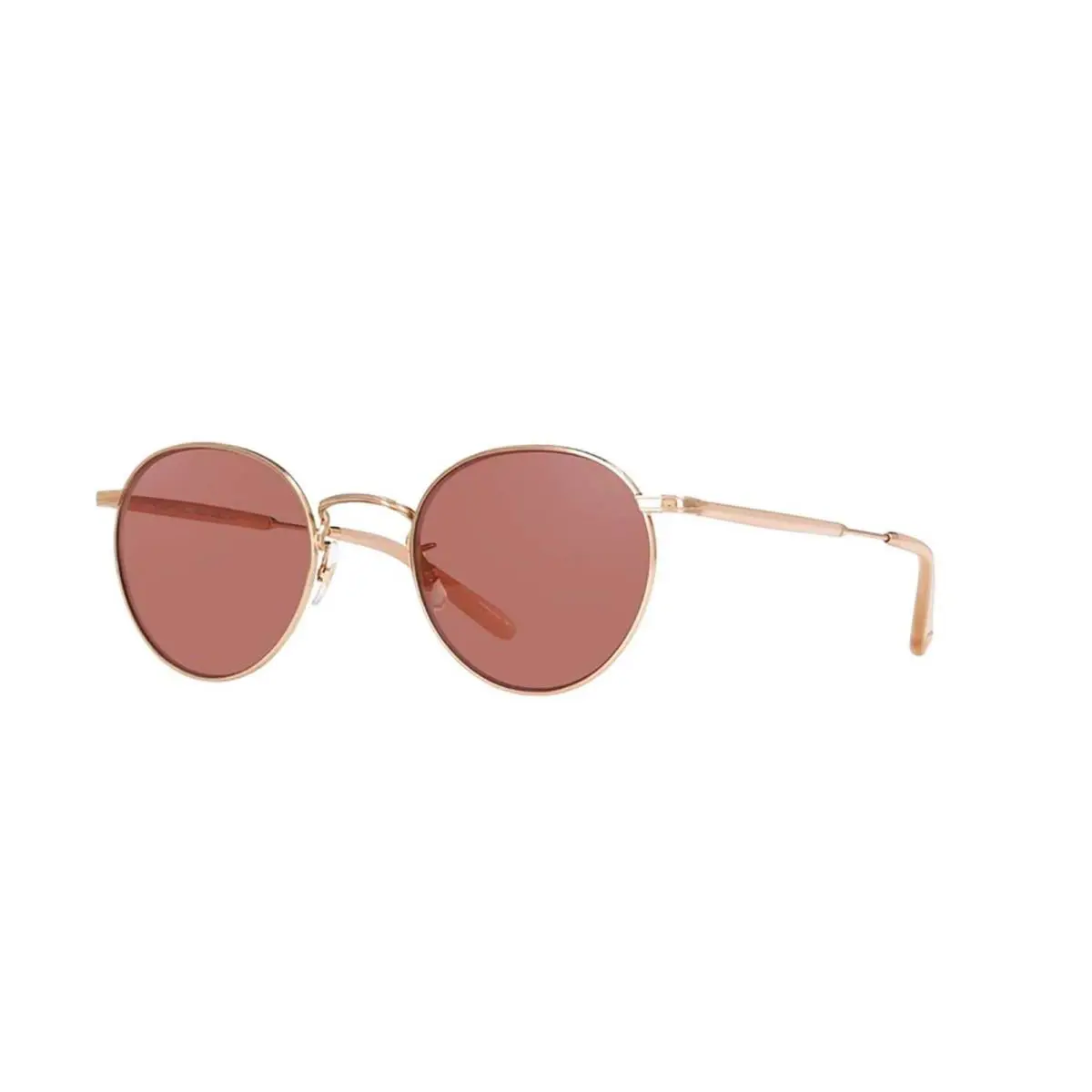 Garrett Leight Wilson M Sun Rose Gold Pink/semi Flat Bordeaux Sunglasses - Frame: Rose Gold Pink, Lens: Semi Flat Bordeaux