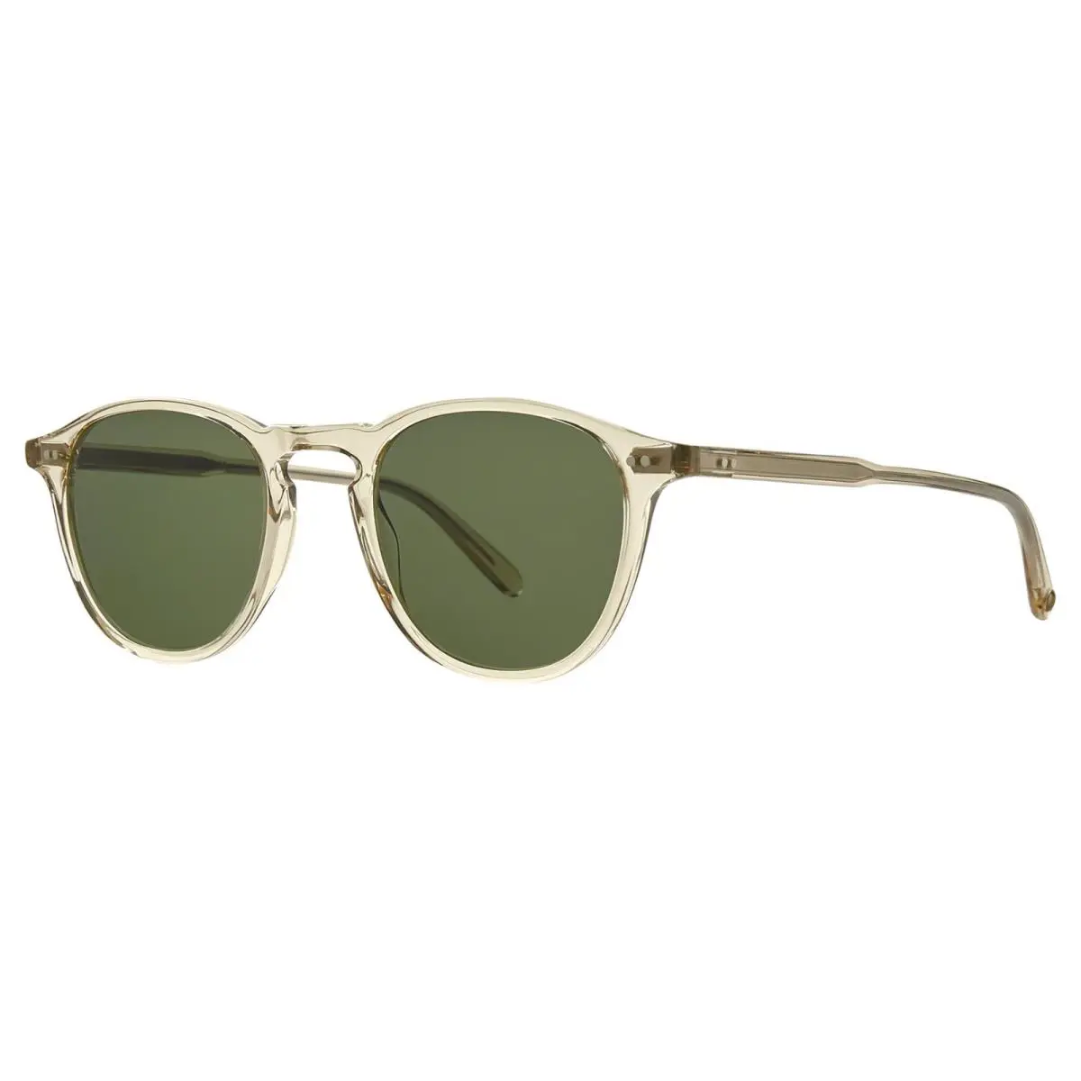 Garrett Leight Hampton Sun Champagne/semi-flat Pure Green Ch/sfpgn Sunglasses