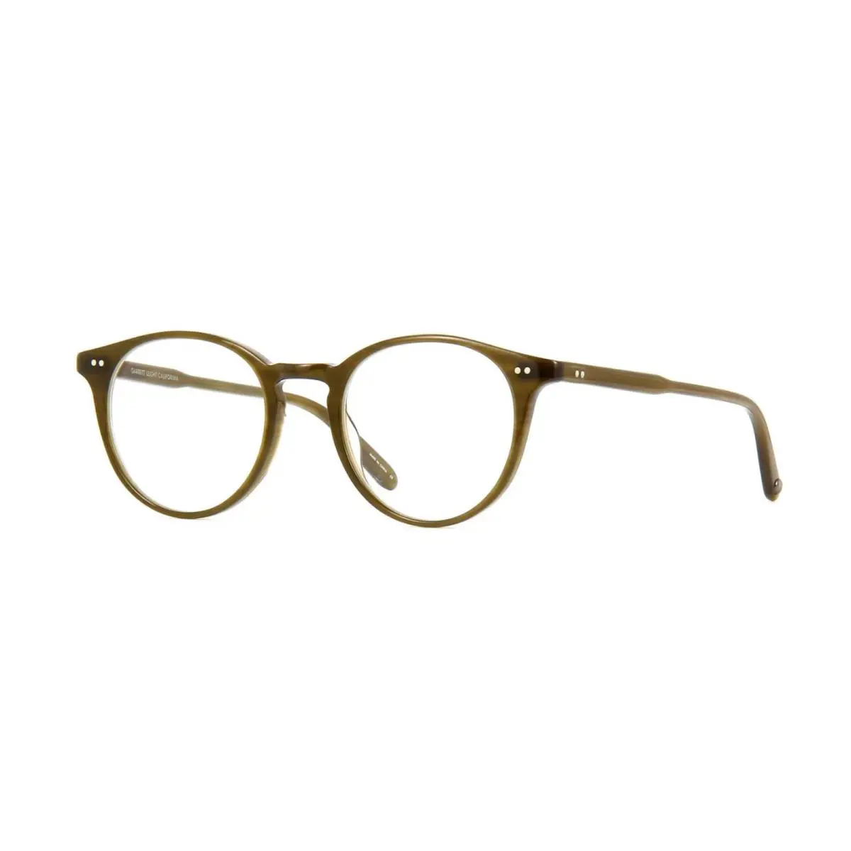 Garrett Leight Clune Olive Olv Eyeglasses - Frame: Olive