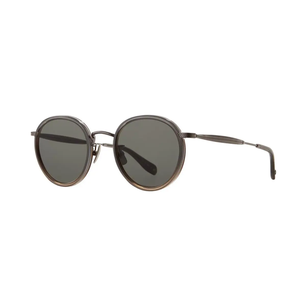Garrett Leight Wilson X Sun Sandstone Fade-gunmetal/pure Grey Sunglasses