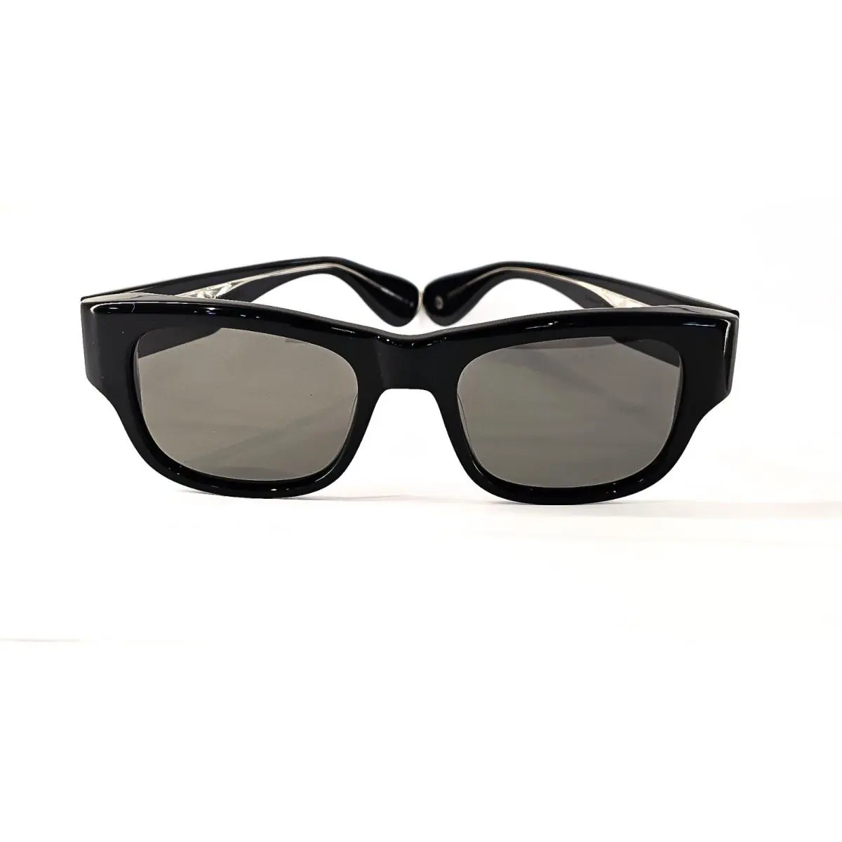 Garrett Leight Shasta Sunglasses Black / Gray Glass Polarized Glass 51