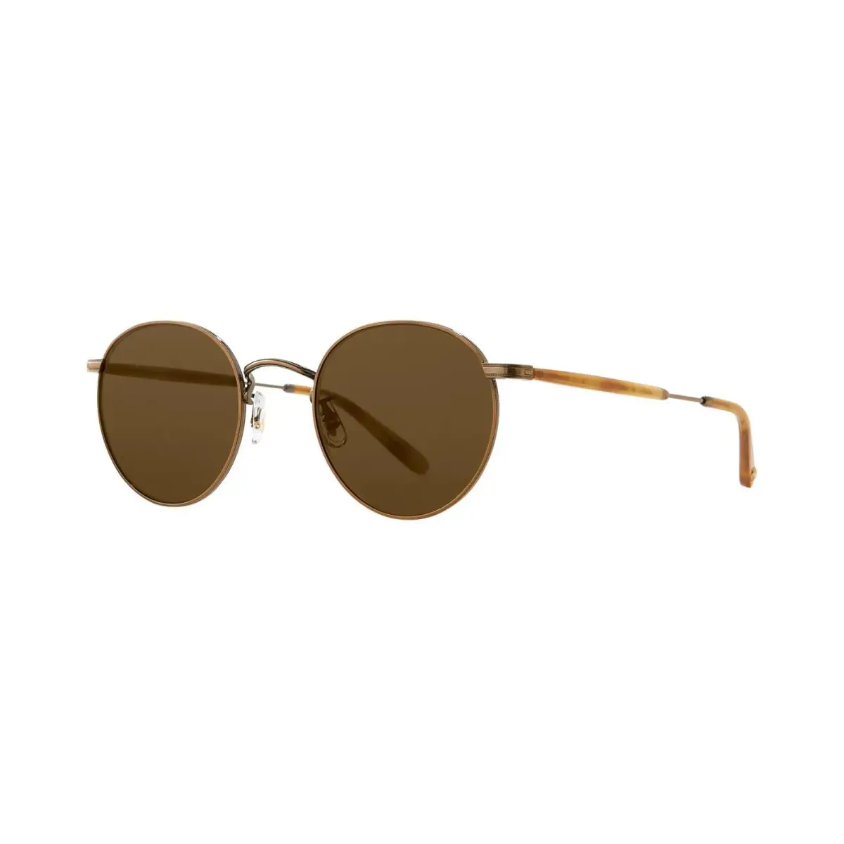 Garrett Leight Wilson M Sun Ember Tortoise-antique Gold/pure Coffee Sunglasses - Frame: Ember Tortoise-Antique Gold, Lens: Pure Coffee