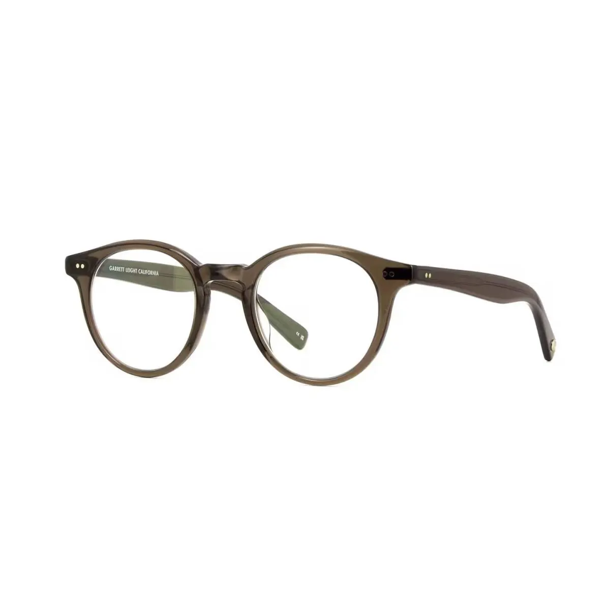 Garrett Leight Clune X Black Glass Blgl Eyeglasses - Frame: Black Glass
