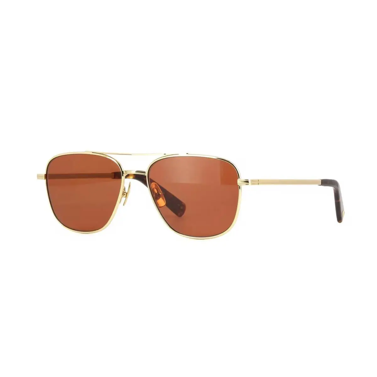 Garrett Leight EL Capitan Sun Silver-douglas Fir/semi-flat Emerald Sunglasses - Frame: Silver-Douglas Fir, Lens: Semi-Flat Emerald Polarized