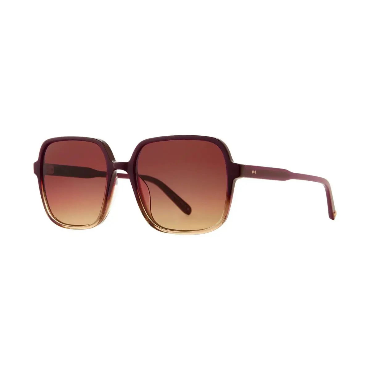 Garrett Leight Agnes Sun Crimson Fade/amaretto Gradient Cf/amrtg Sunglasses
