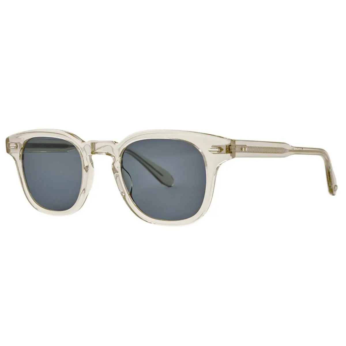 Garrett Leight Sherwood Sun Champagne/pure Blue Smoke Ch/pbs Sunglasses - Frame: Champagne, Lens: Pure Blue Smoke