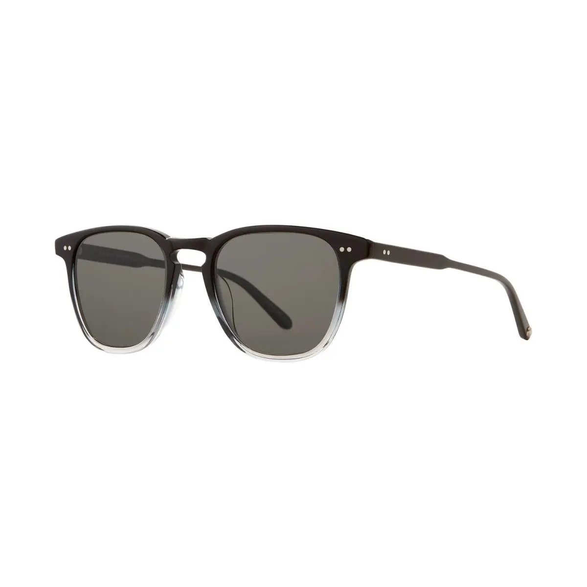 Garrett Leight Brooks Sun Graphite Fade/semi-flat Pure Grey Polarized Sunglasses