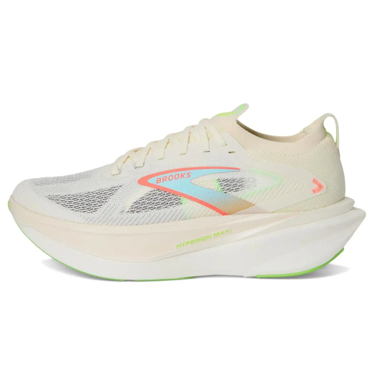 Brooks shoes - Coconut/Green Gecko/Pink Clay 2