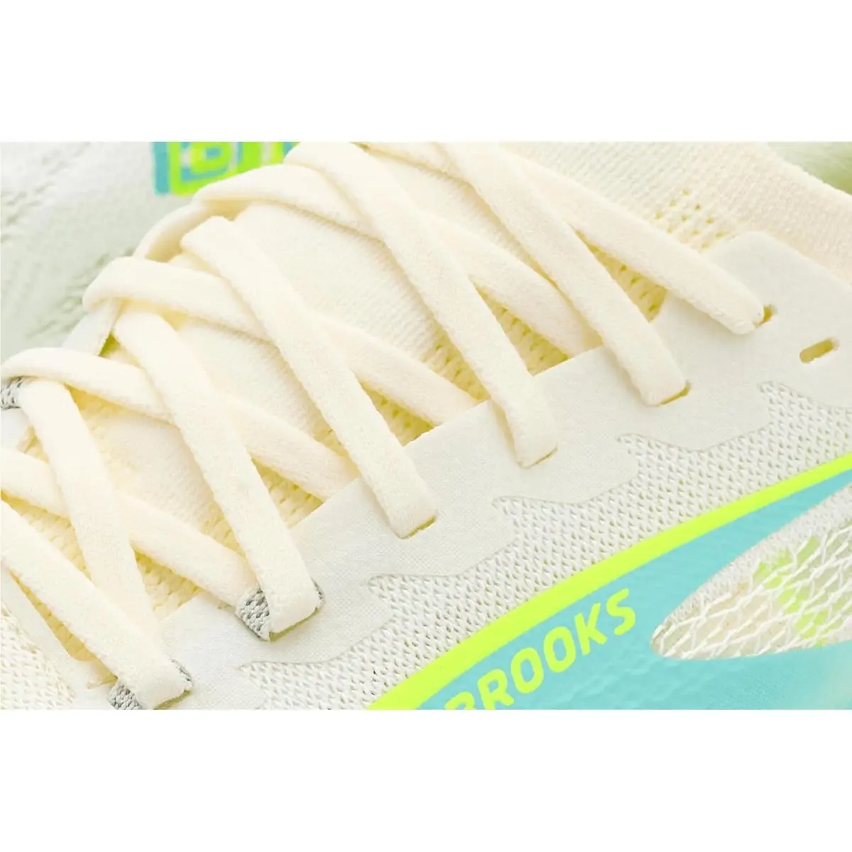 Brooks shoes - Blanc/Acid Lime/Blue 25