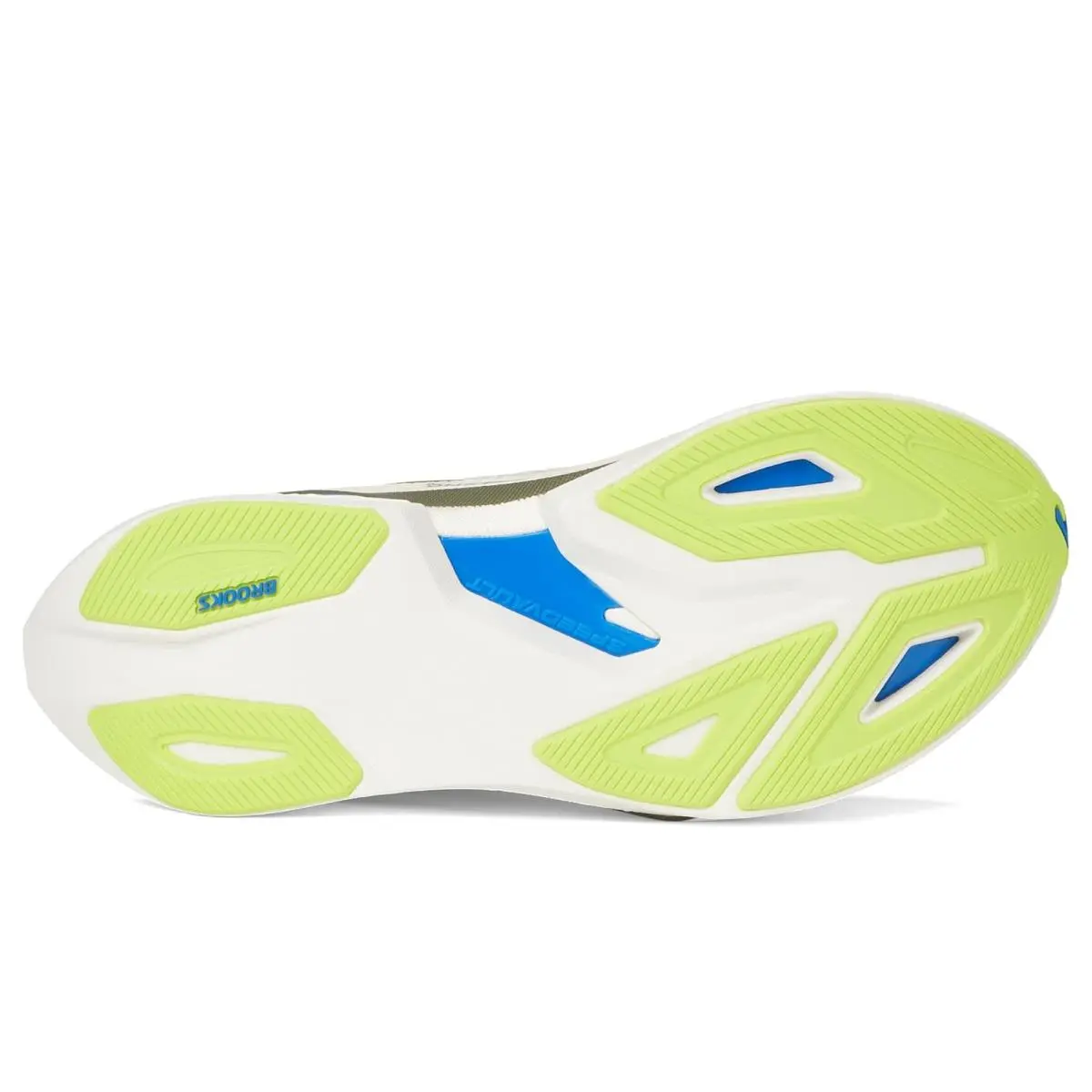 Brooks shoes - Blanc/Acid Lime/Blue 8