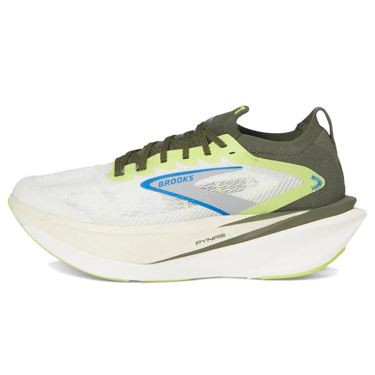 Brooks shoes - Blanc/Acid Lime/Blue 9
