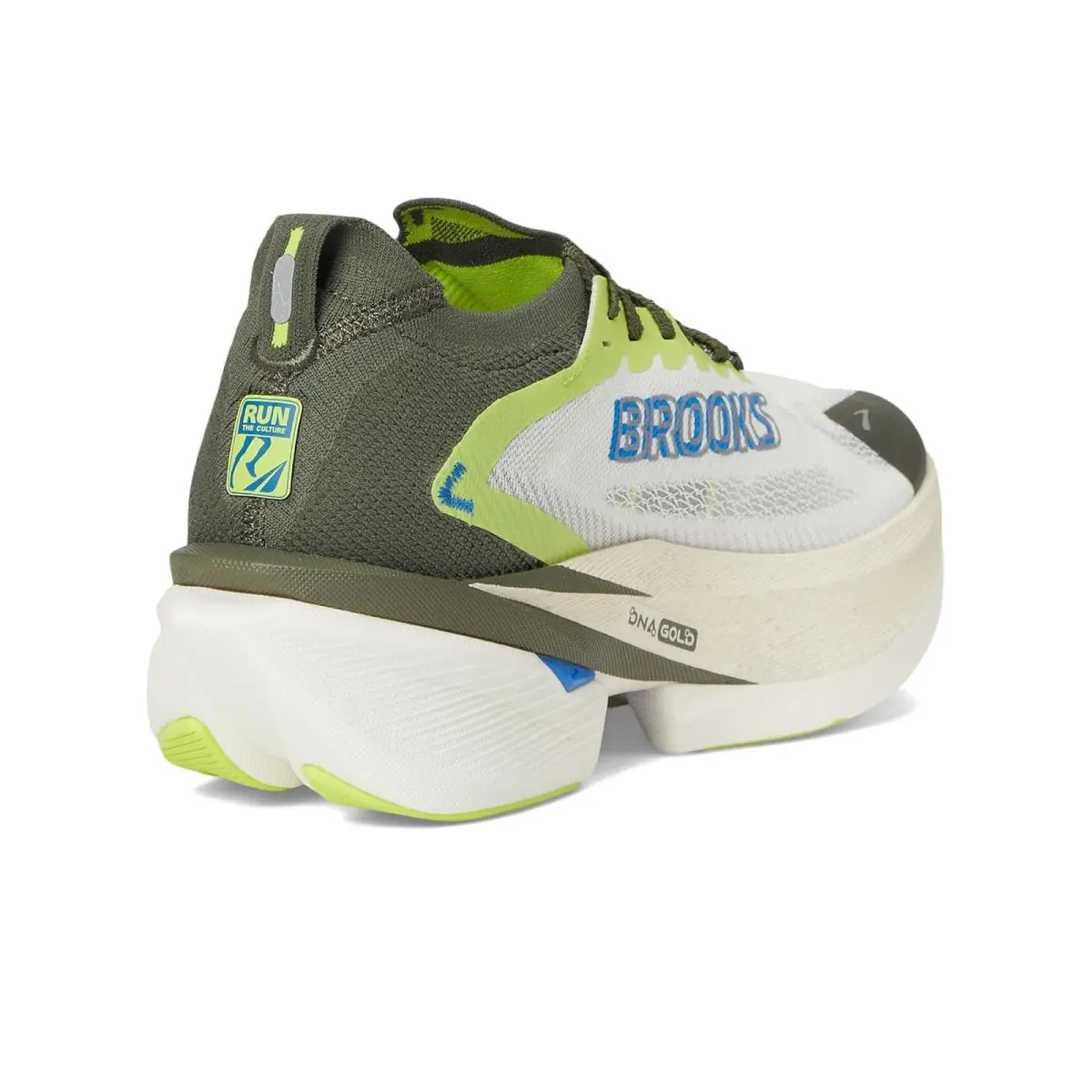 Brooks shoes - Blanc/Acid Lime/Blue 10