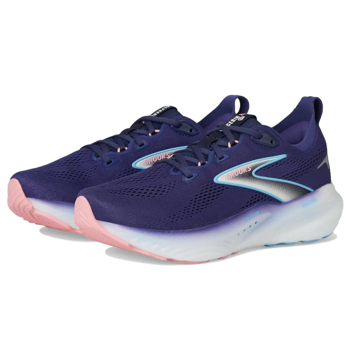 Woman`s Sneakers Athletic Shoes Brooks Glycerin 22 - Blue Ribbon/Peacoat/Dianthus