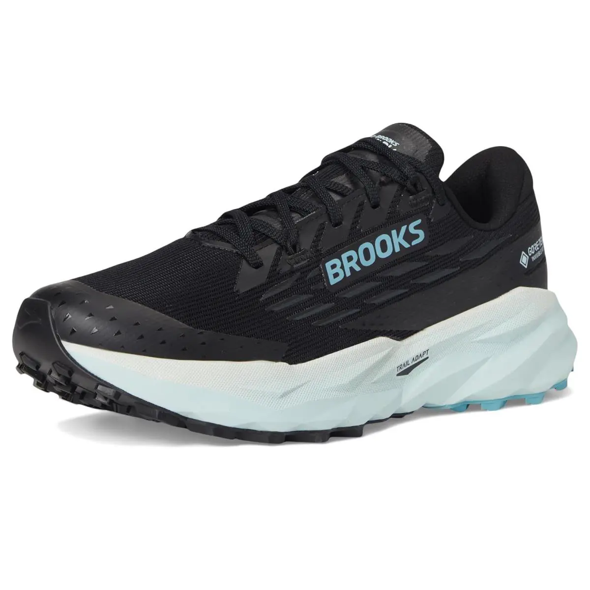 Brooks shoes - Black/Ebony/Blue Flower 5