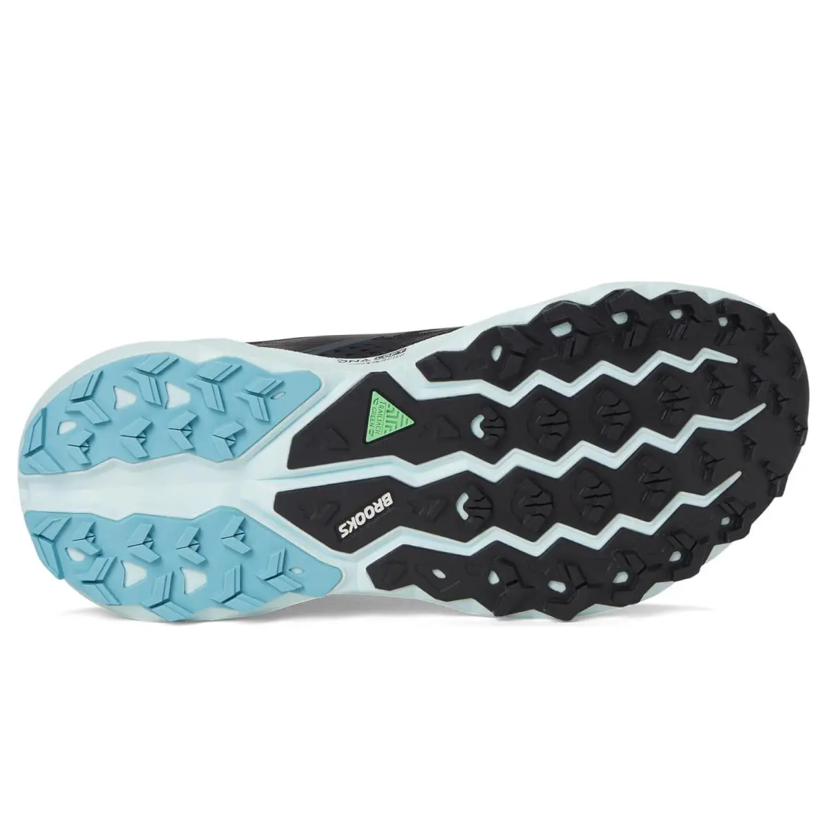 Brooks shoes - Black/Ebony/Blue Flower 8