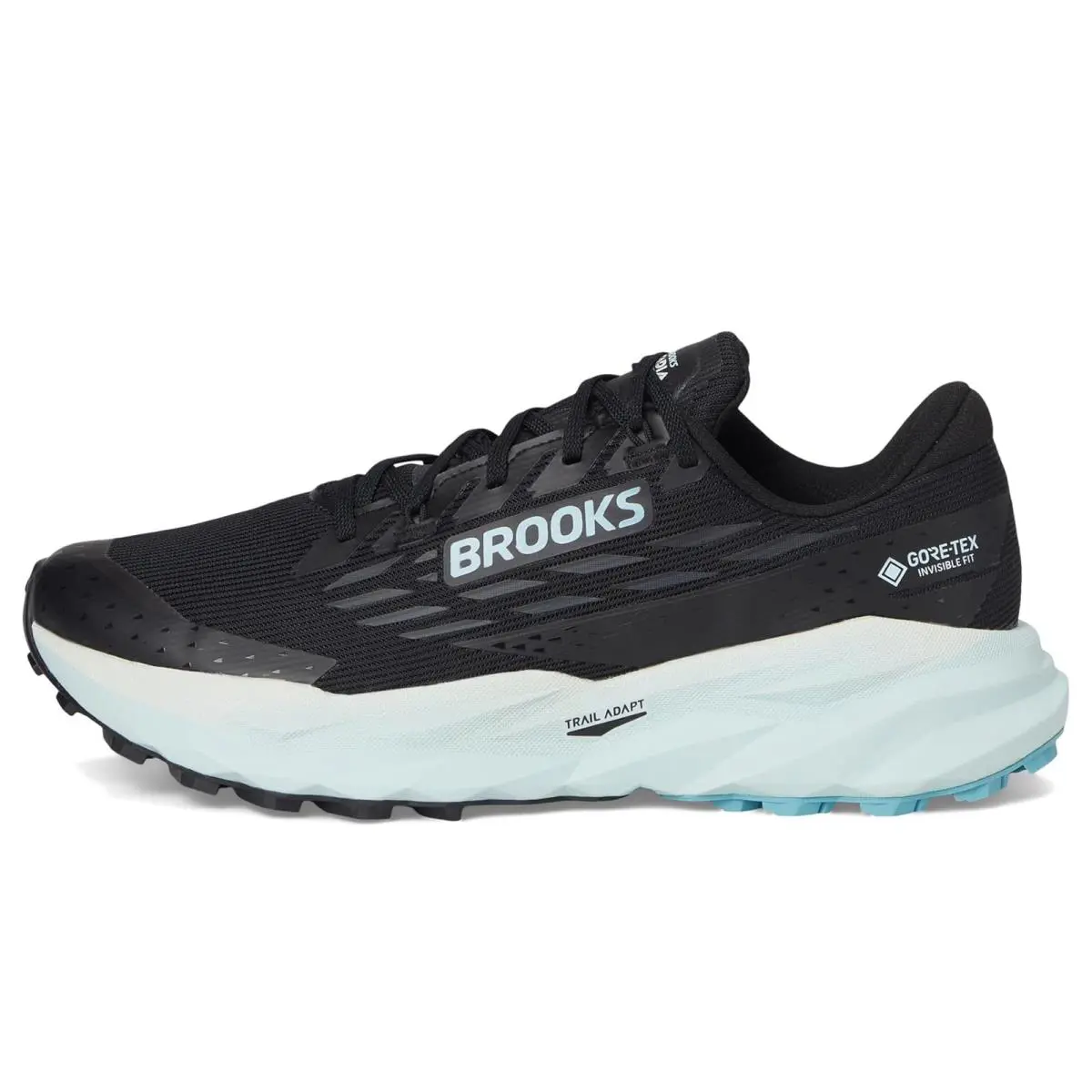 Brooks shoes - Black/Ebony/Blue Flower 9