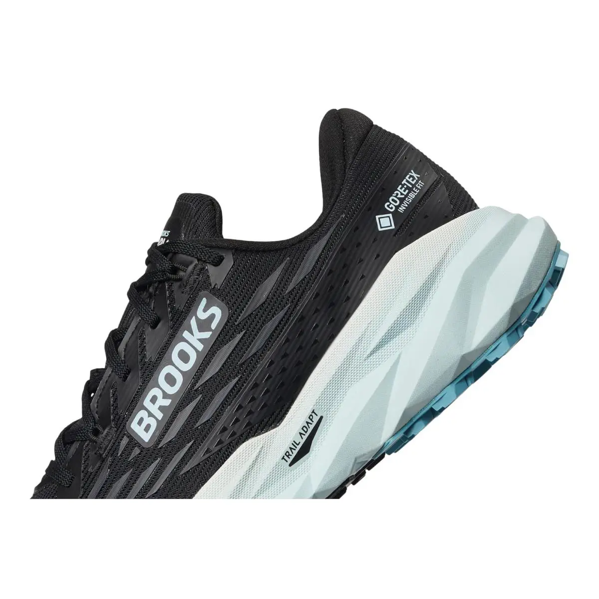 Brooks shoes - Black/Ebony/Blue Flower 11