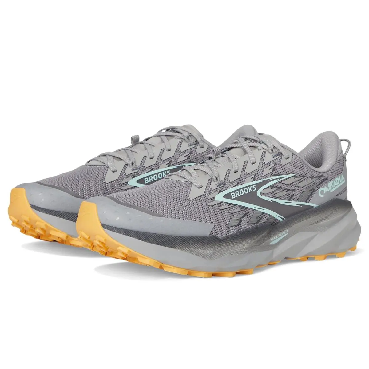 Man`s Sneakers Athletic Shoes Brooks Cascadia 19 - Alloy/Ebony/Orange