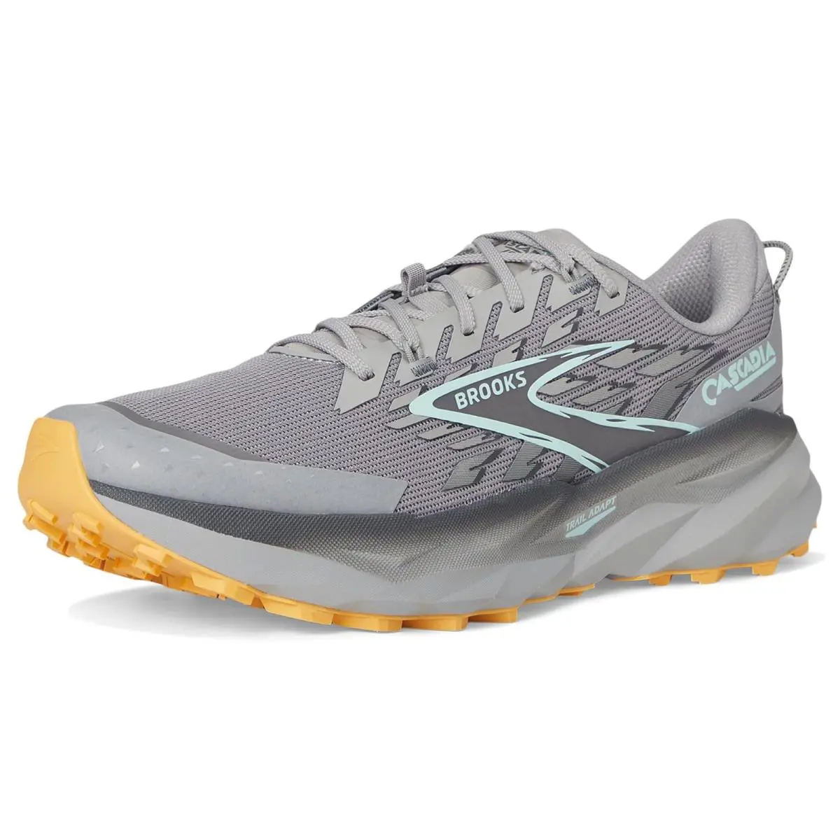 Brooks shoes - Alloy/Ebony/Orange 12