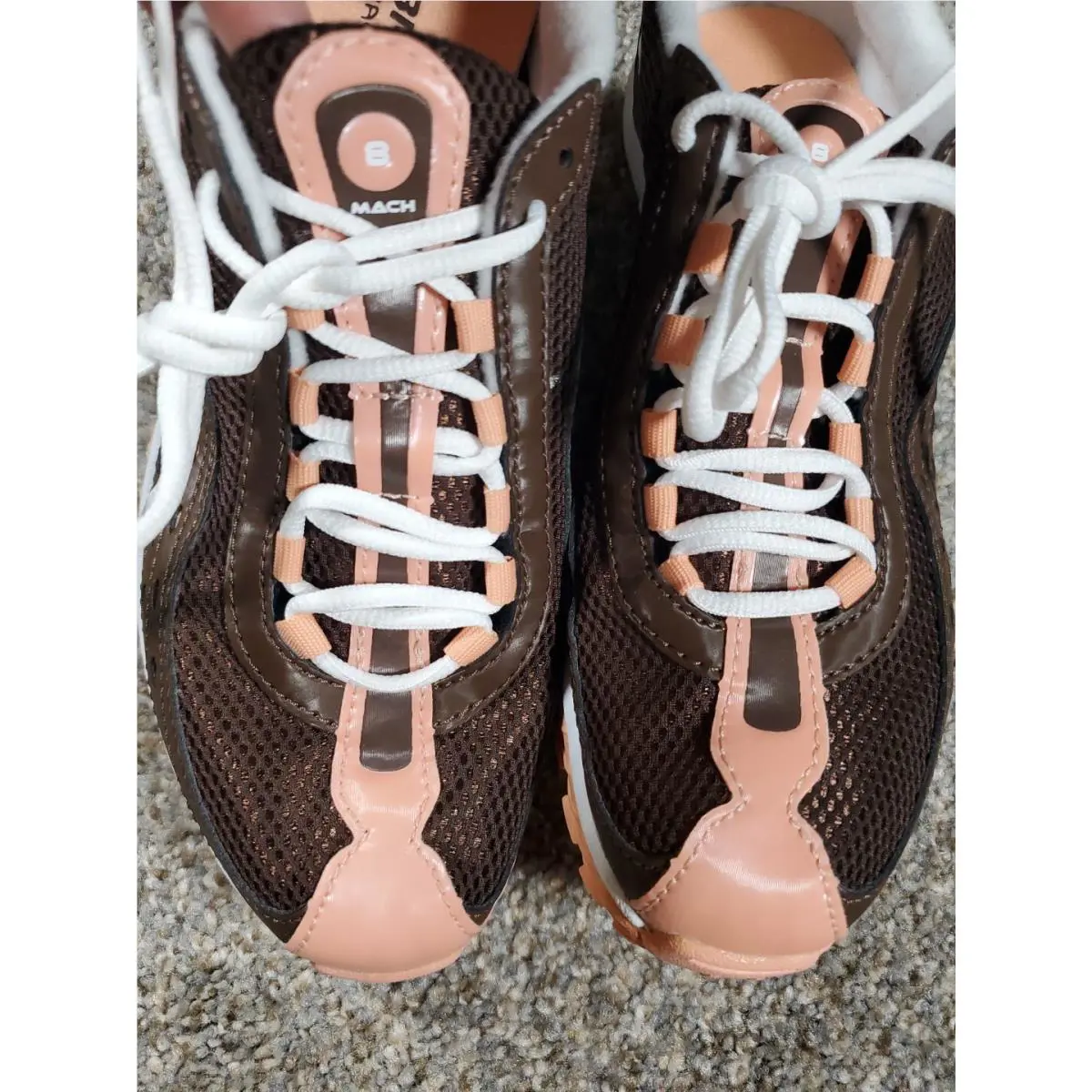 Brooks shoes - Brooks Mach 8 Spikeless - Mach Spikeless - 42189261 - Brown/Pink/White (UPC: 783059269894) 8