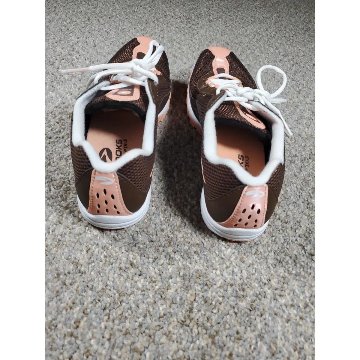 Brooks shoes - Brooks Mach 8 Spikeless - Mach Spikeless - 42189261 - Brown/Pink/White (UPC: 783059269894) 6