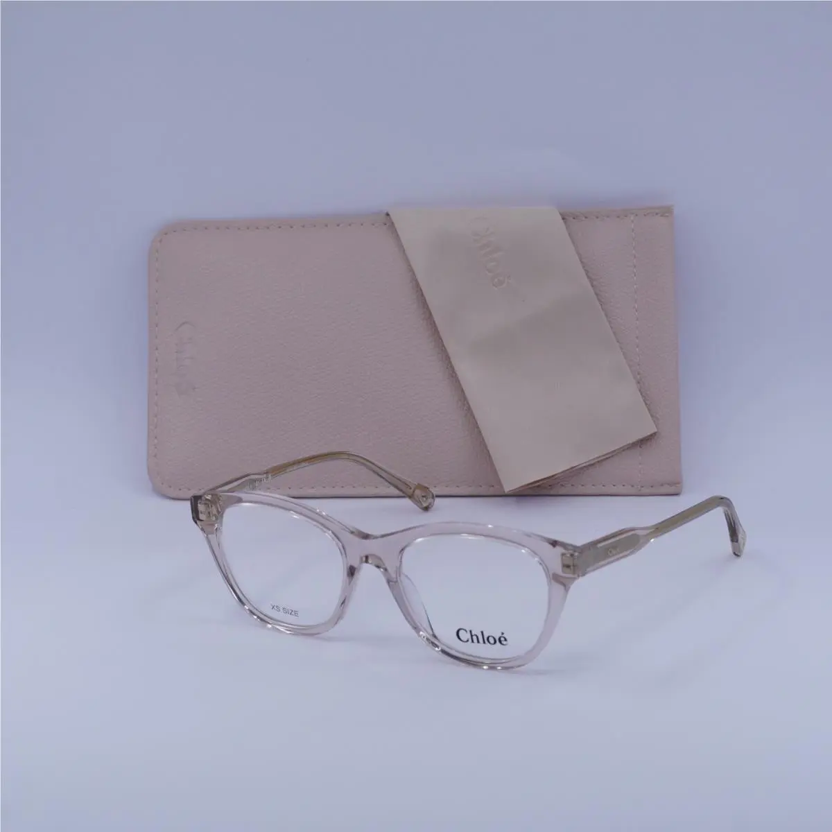 Chloe CH0085O 003 Transparent Pink 49mm Eyeglasses