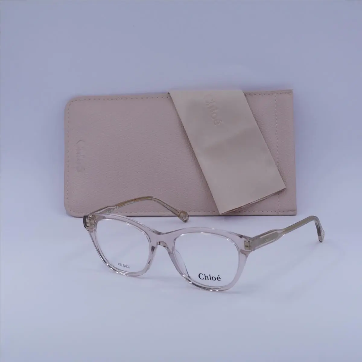 Chloe CH0085O 003 Transparent Pink 49mm Eyeglasses