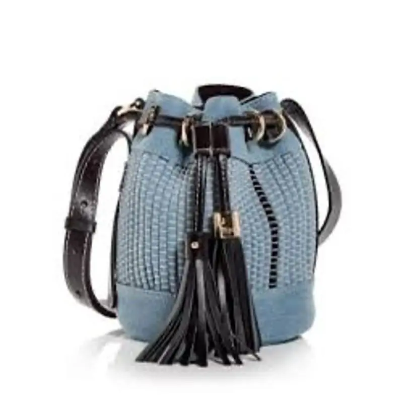 See by Chloe Vicki Small Denim Bucket Bag in Blue
