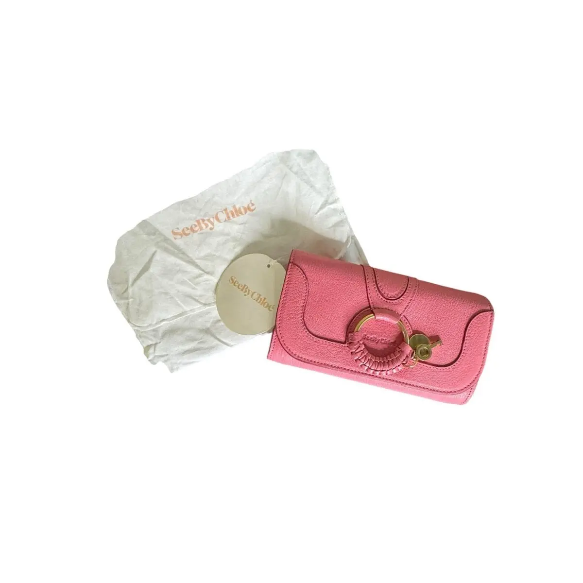 See By Chloe Hana Wallet on Chain in Pushy Pink