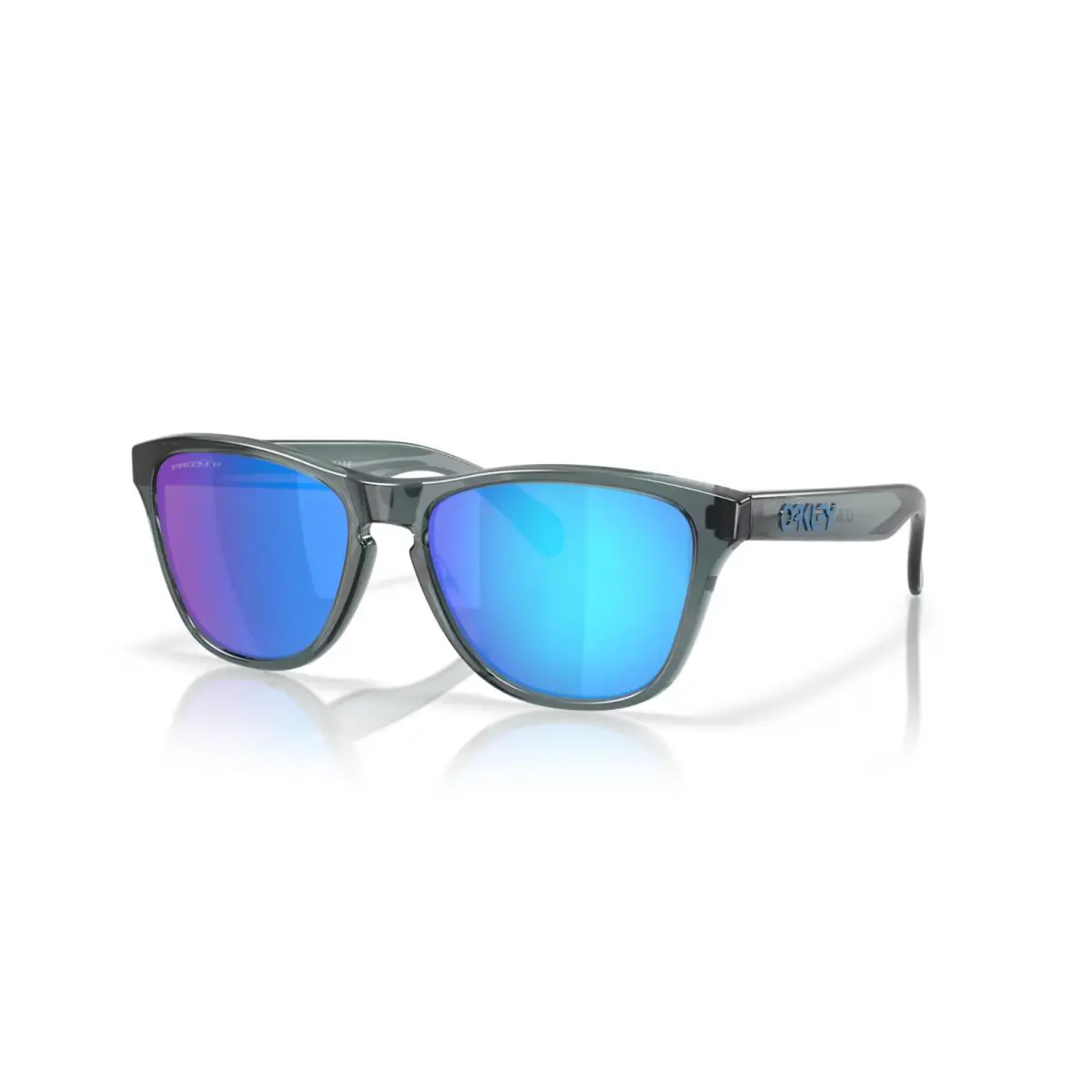 Frogskins S Small Crystal Black W/ Prizm Sapphire Polarized OO9508-0553 by Oakley