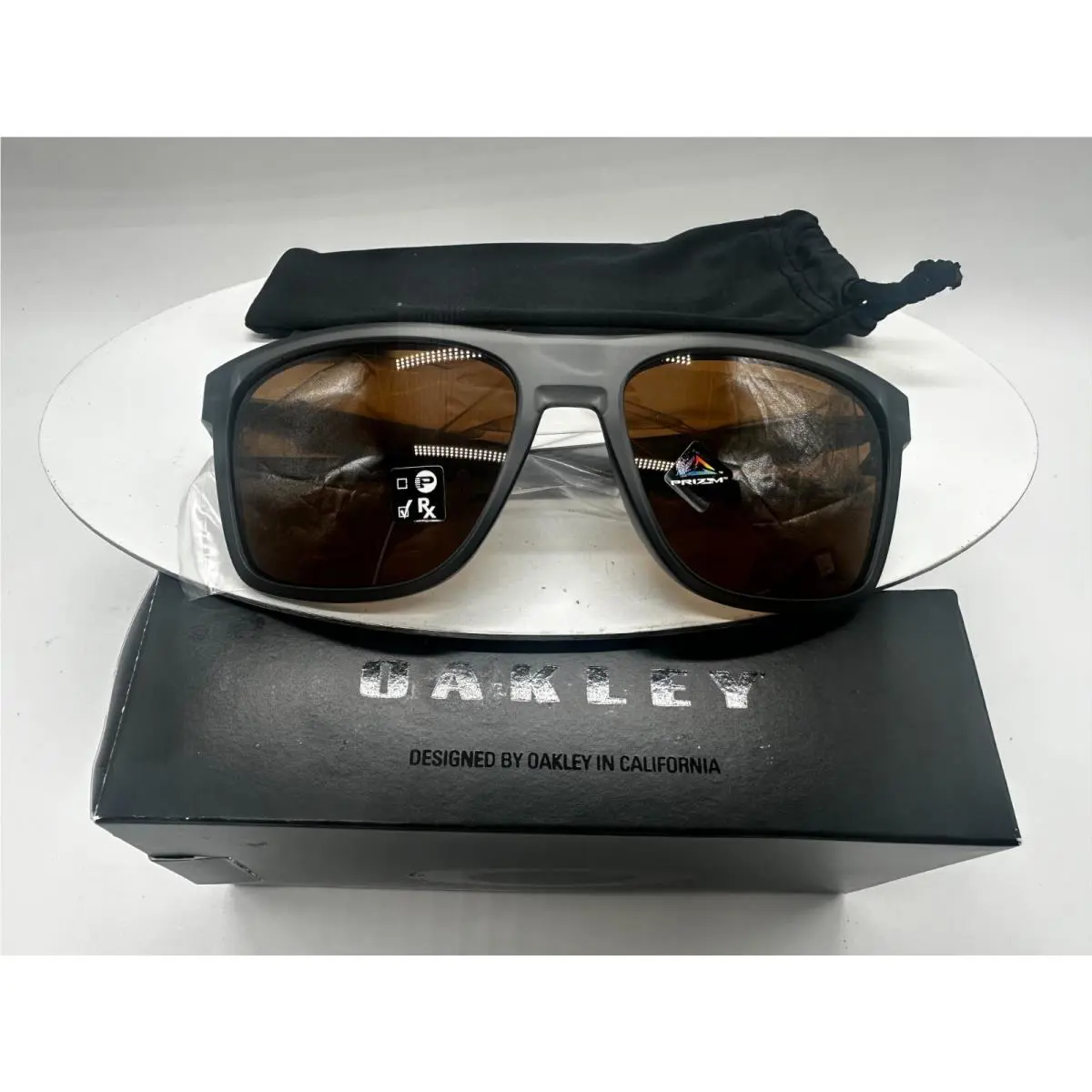 Oakley OO9100 02 Matte Grey Prizm Tungsten 57 mm Men`s Sunglasses