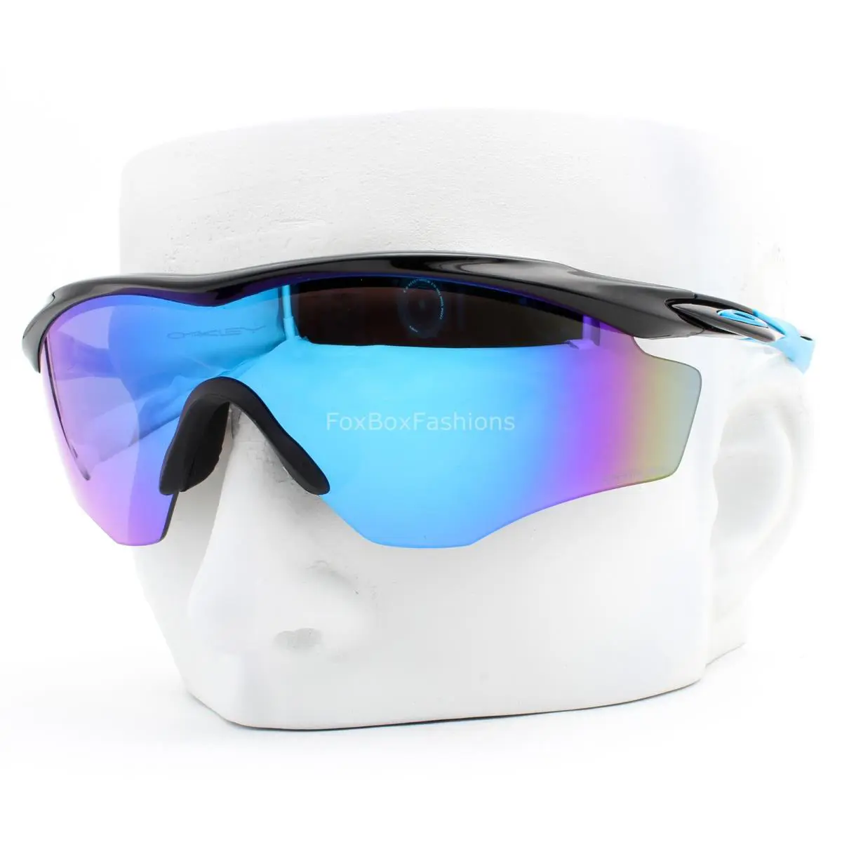 M2 Frame XL Sunglasses Gloss Black Prizm Sapphire OO9343-2145 with Case by Oakley